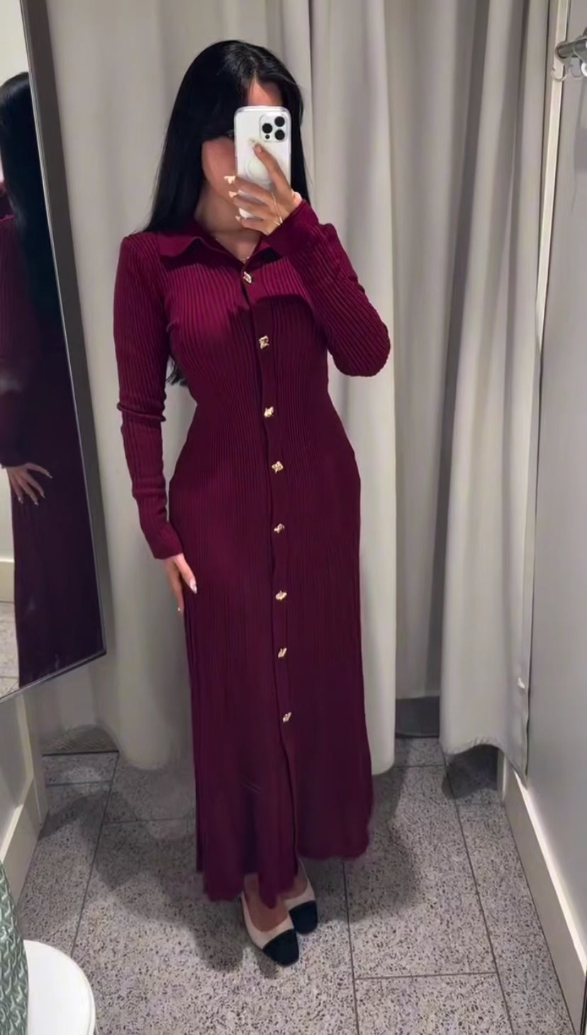 Knitwear Patterned Dress