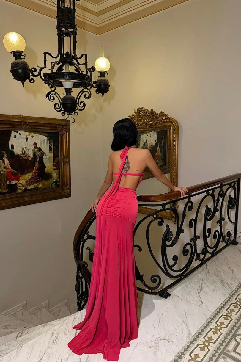 Flamenca Strappy Long Dress