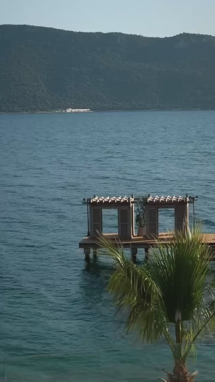 White Brooch Detail Long Dress